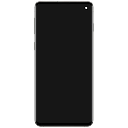 Display cu Touchscreen Samsung Galaxy S10 G973, cu Rama, Argintiu, Service Pack GH82-18850G