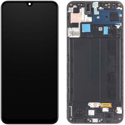 Display cu Touchscreen Samsung Galaxy A50s A507, cu Rama, Negru, Service Pack GH82-21193A