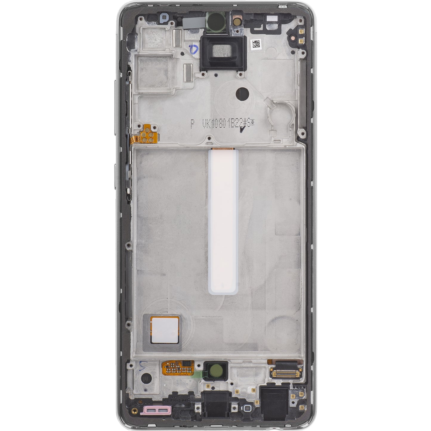 Wyświetlacz dotykowy Samsung Galaxy A52s 5G A528 z ramką, biały, Service Pack GH82-26861D