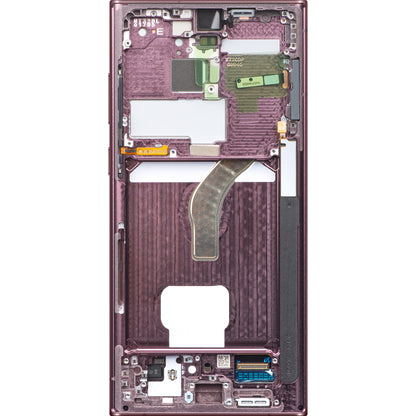 Display cu Touchscreen Samsung Galaxy S22 Ultra 5G S908, cu Rama, Visiniu, Service Pack GH82-27488B