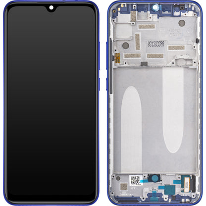 Wyświetlacz dotykowy Xiaomi Mi A3, z ramką, niebieski, Service Pack 5610100380B6