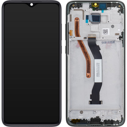 Wyświetlacz dotykowy Xiaomi Redmi Note 8 Pro, z ramką, czarny, Service Pack 56000500G700