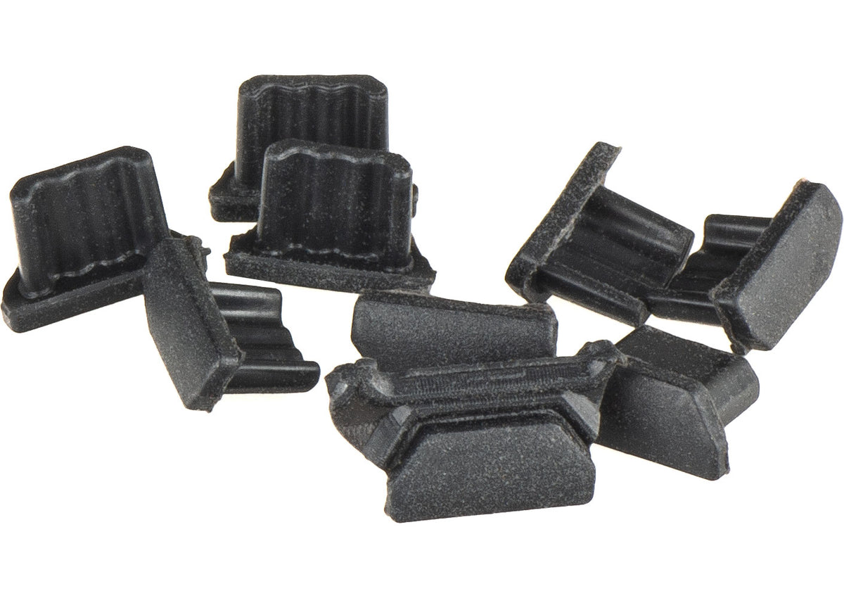 Dop Anti Praf Port OEM, microUSB, Set 10 bucati, Negru