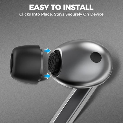 Dopuri Tech-Protect pentru Samsung Galaxy Buds3 Pro, Marime S / M / L, Negre