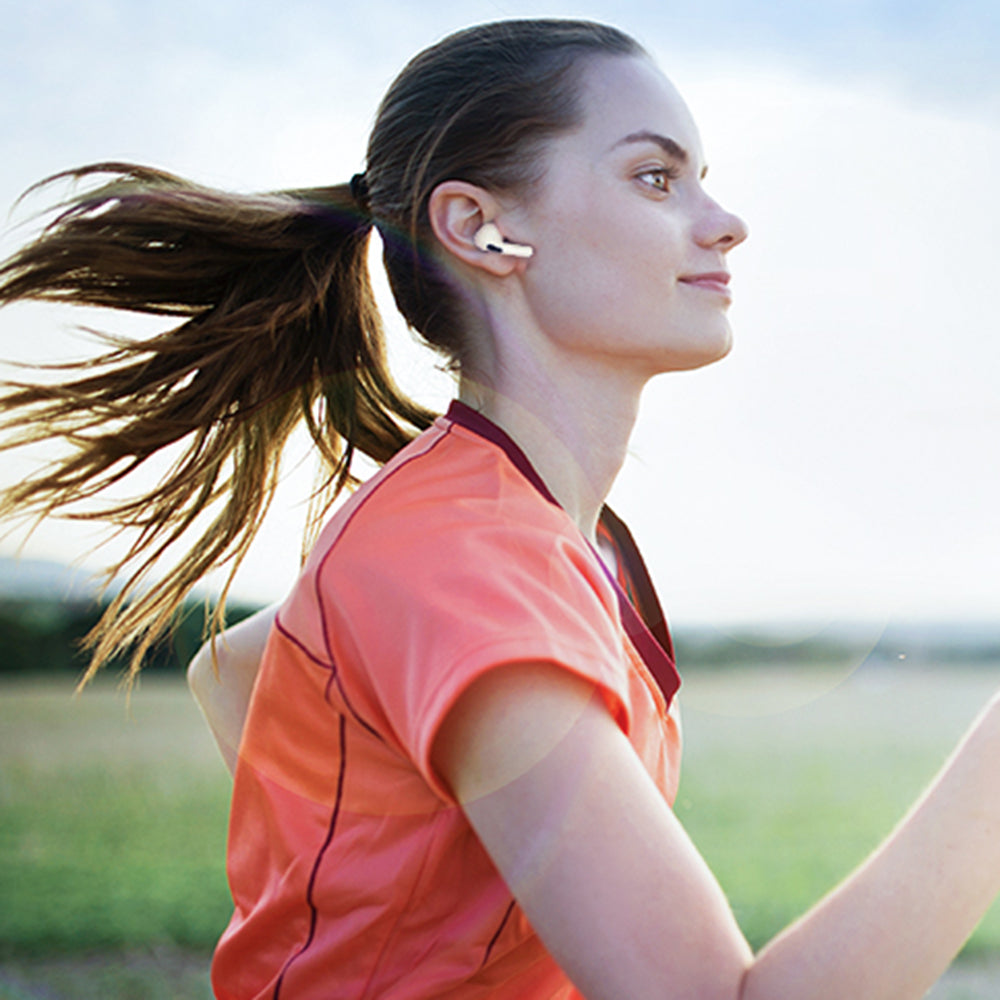 Dopuri Techsuit ET1 pentru Apple AirPods Pro Series, Set 3 bucati, Albe