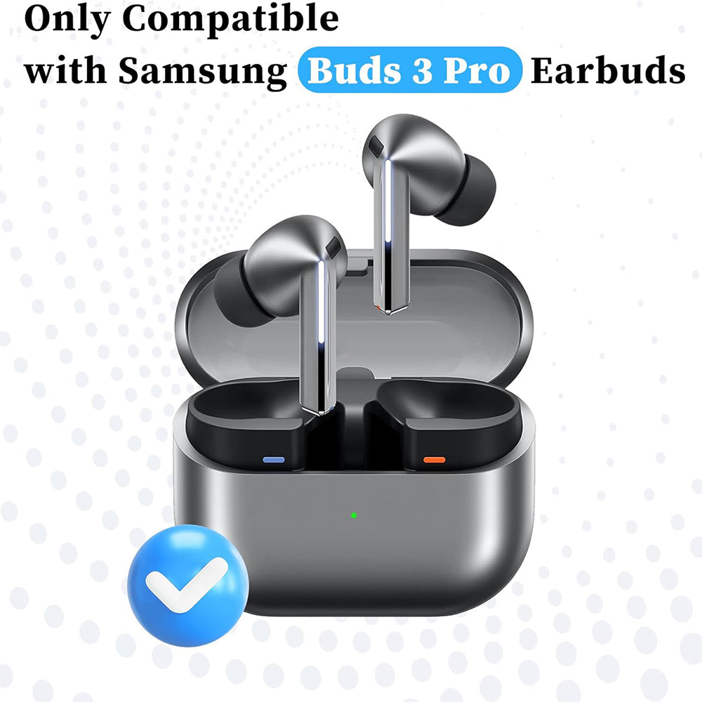 Dopuri Techsuit ET3 pentru Samsung Galaxy Buds3 Pro, Marime S / M / L, Negre
