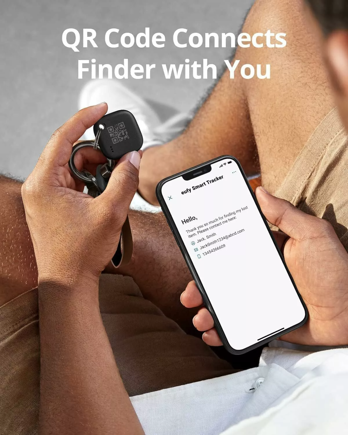 Eufy Security SmartTrack Link pentru iOS Series, Set 4 bucati, Negru E87B0012
