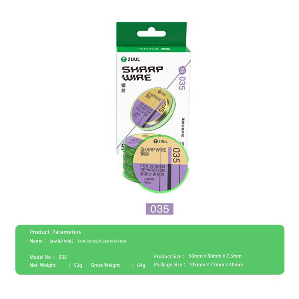 Fir Molibden 2UUL 035 GS pentru Telefon, 100m