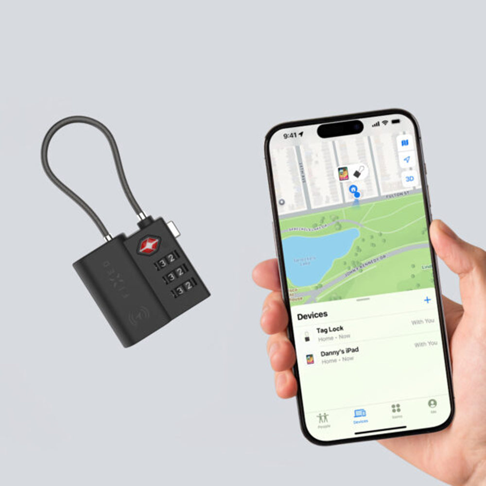 Fixed SmartTag Travel pentru iOS Series, Negru