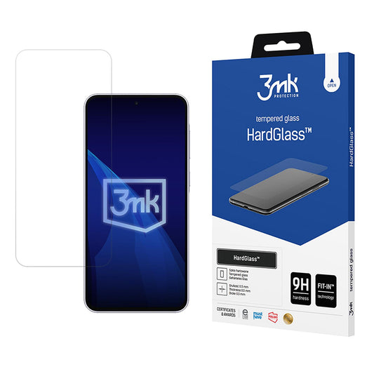 Folie de protectie Ecran 3MK HardGlass pentru Samsung Galaxy A37 5G, Sticla Securizata, Full Glue