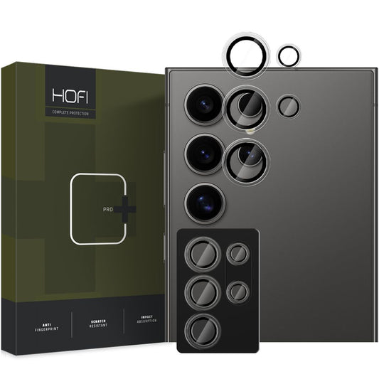Folie de protectie Camera Spate HOFI CamRing PRO+ pentru Samsung Galaxy S25 Ultra S938, Sticla Securizata, Neagra