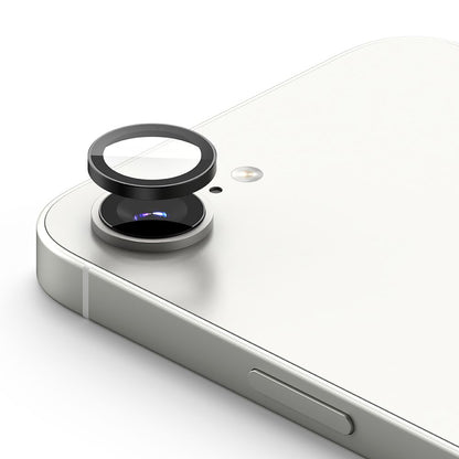 Folie de protectie Camera Spate Ringke pentru Apple iPhone 16e, Sticla Securizata, Set 2 bucati, Neagra