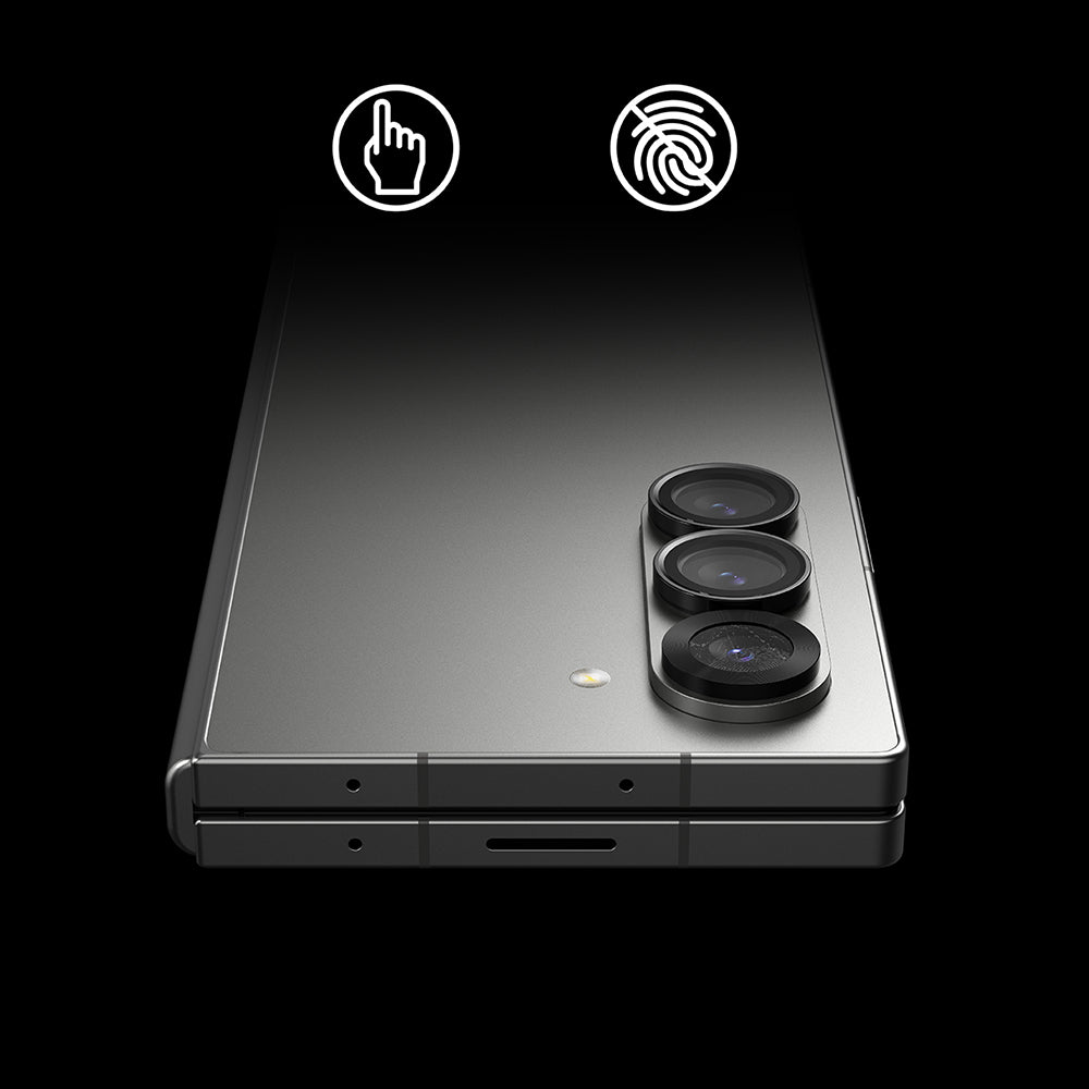 Folie de protectie Camera Spate Ringke pentru Samsung Galaxy Z Fold6 F956, Sticla Securizata, Set 2 bucati, Neagra