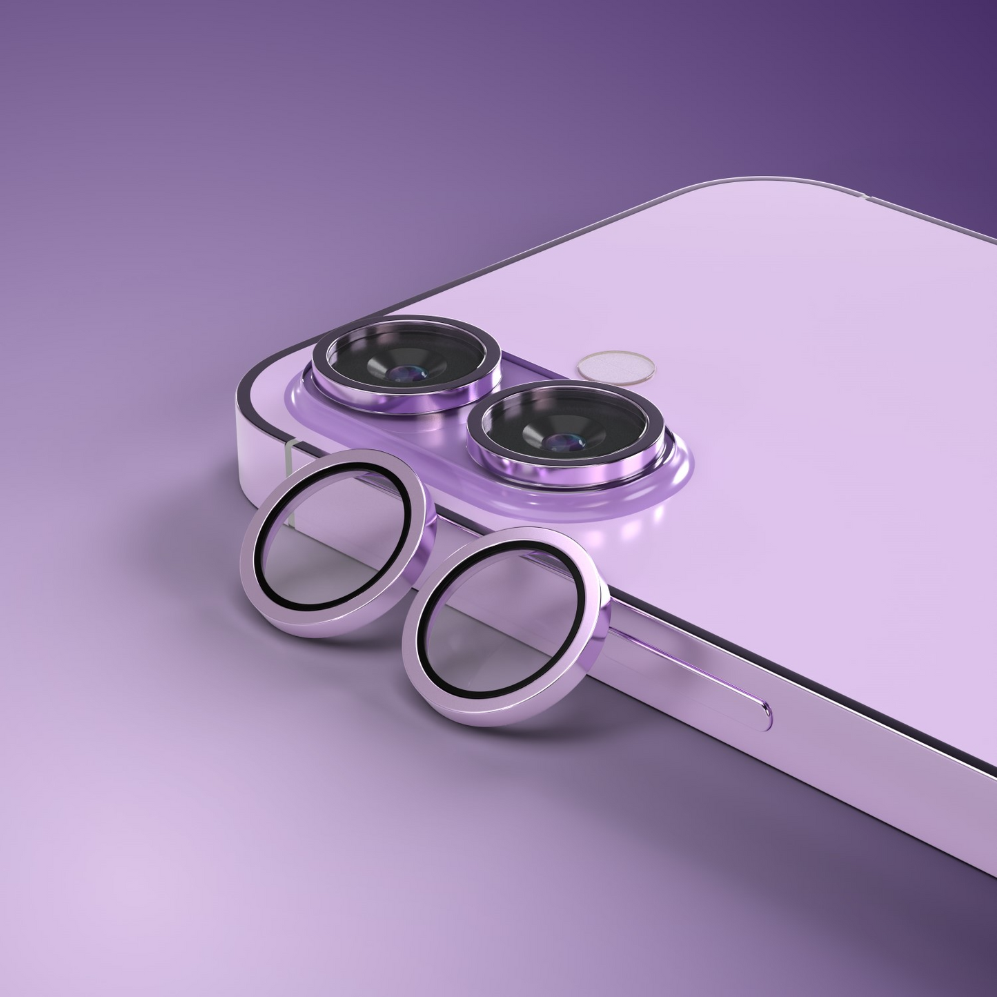 Folie de protectie Camera Spate Etteri pentru Apple iPhone 17, Sticla Securizata, Mov