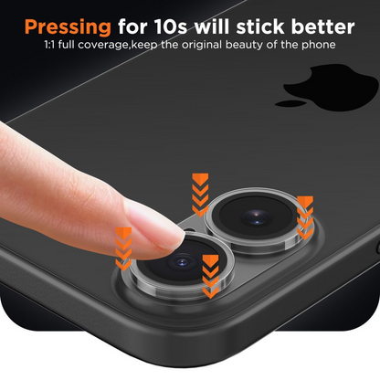 Folie de protectie Camera Spate Tech-Protect CamFull Fit+ pentru Apple iPhone 17, Sticla Securizata, Mata Transparenta