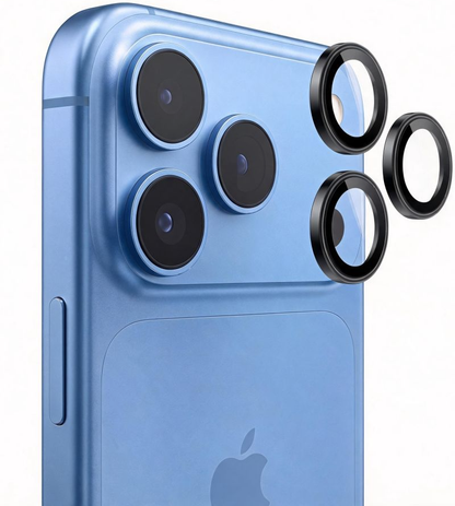 Folie de protectie Camera Spate Tech-Protect CamRing Fit+ pentru Apple iPhone 18 Pro / 18 Pro Max, Sticla Securizata, Neagra