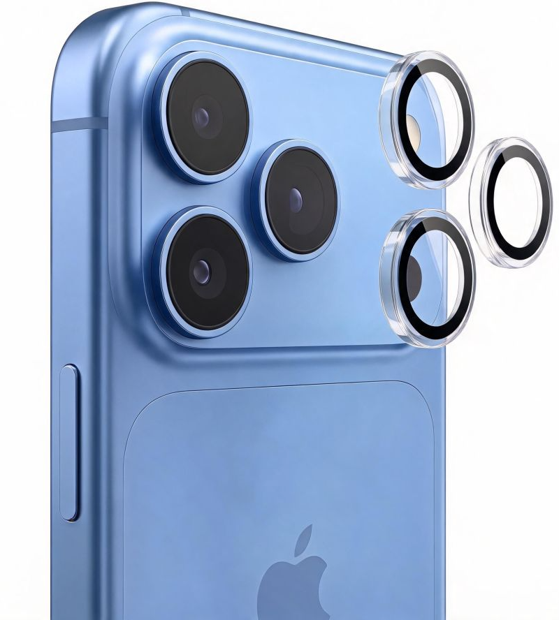 Folie de protectie Camera Spate Tech-Protect CamRing Fit+ pentru Apple iPhone 18 Pro / 18 Pro Max, Sticla Securizata, Transparenta
