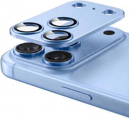 Folie de protectie Camera Spate Tech-Protect CamFull Fit+ pentru Apple iPhone 18 Pro Max, Sticla Securizata, Bleu