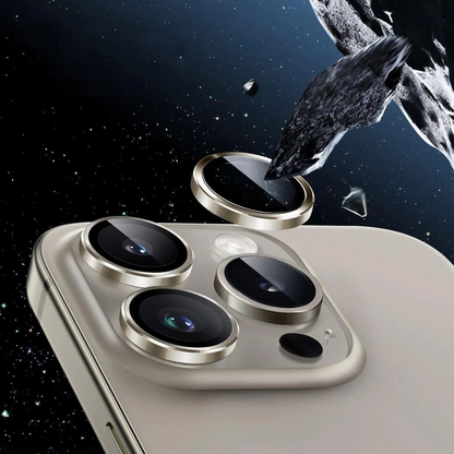 Folie de protectie Camera Spate Tech-Protect CamRing Fit+ pentru Apple iPhone 17 Pro Max / 17 Pro / 16 Pro Max, Sticla Securizata, Portocalie