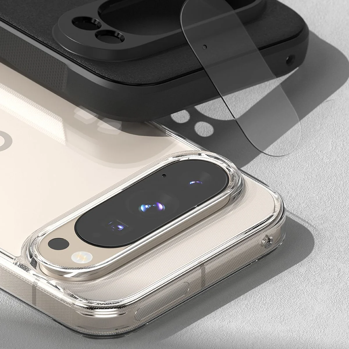 Folie de protectie Camera Spate Ringke pentru Google Pixel 10 Pro XL, Sticla Securizata, Set 2 bucati, Transparenta