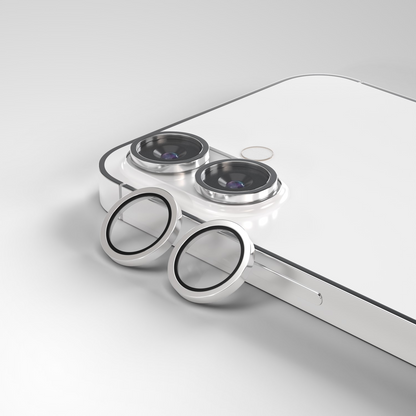 Folie de protectie Camera Spate Etteri pentru Apple iPhone 17, Sticla Securizata, Alba
