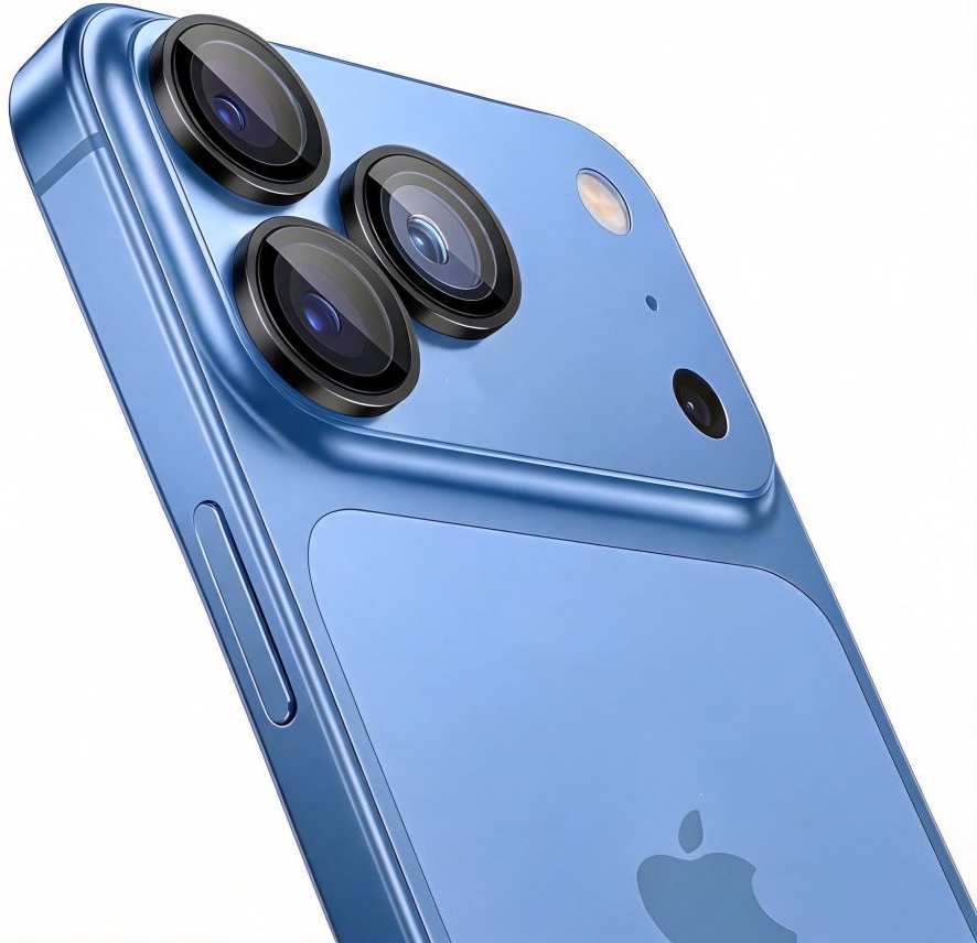 Folie de protectie Camera Spate Tech-Protect CamRing Fit+ pentru Apple iPhone 18 Pro / 18 Pro Max, Sticla Securizata, Neagra