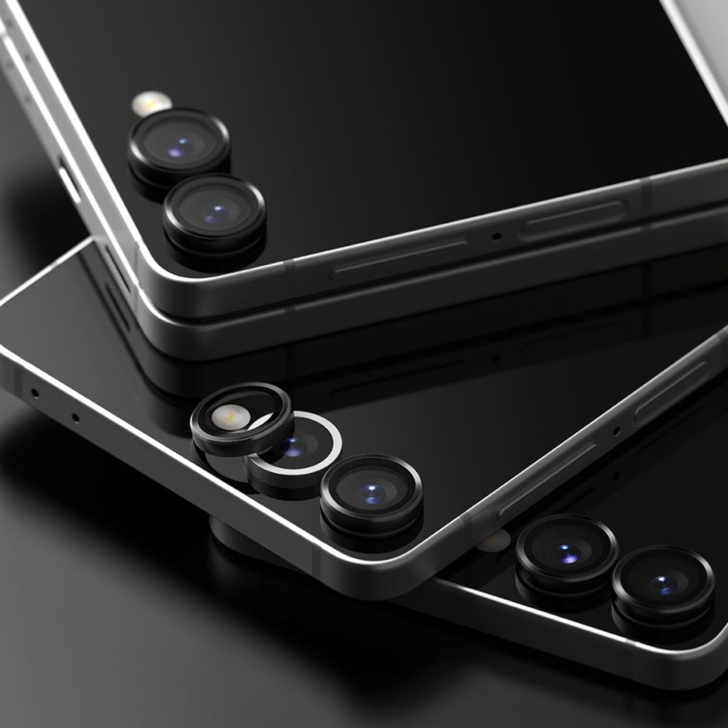 Folie de protectie Camera Spate Ringke pentru Samsung Galaxy Z Flip7 F766, Sticla Securizata, Set 2 bucati, Neagra