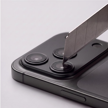 Folie de protectie Camera Spate Tech-Protect CamFull Fit+ pentru Apple iPhone 18 Pro Max, Sticla Securizata, Neagra