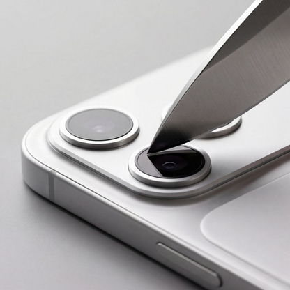 Folie de protectie Camera Spate Tech-Protect CamFull Fit+ pentru Apple iPhone 18 Pro Max, Sticla Securizata, Argintie