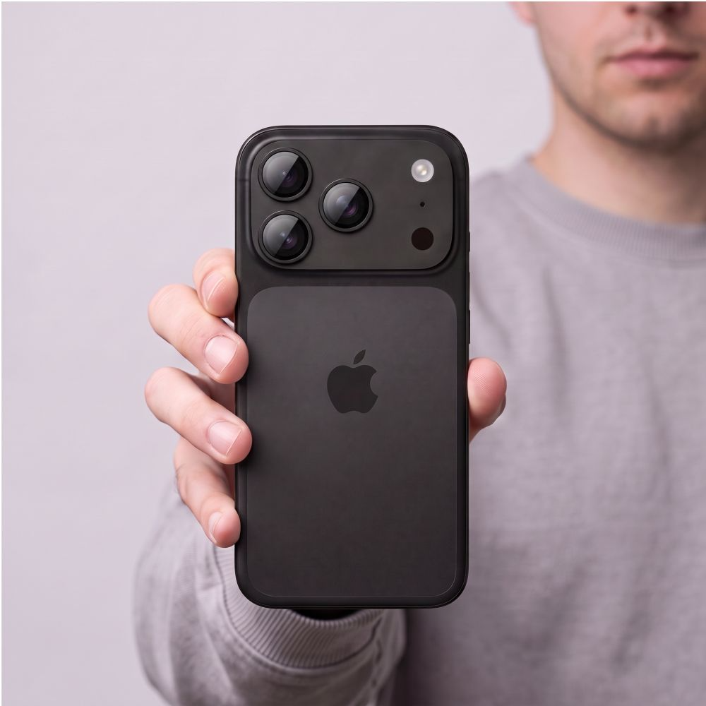 Folie de protectie Camera Spate Tech-Protect CamFull Fit+ pentru Apple iPhone 18 Pro, Sticla Securizata, Neagra