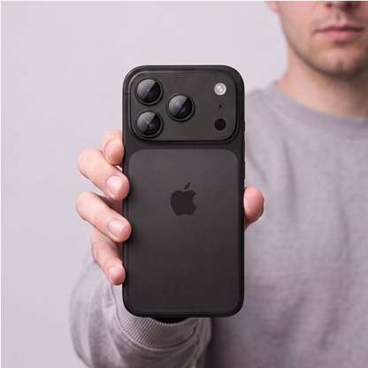 Folie de protectie Camera Spate Tech-Protect CamFull Fit+ pentru Apple iPhone 18 Pro Max, Sticla Securizata, Neagra