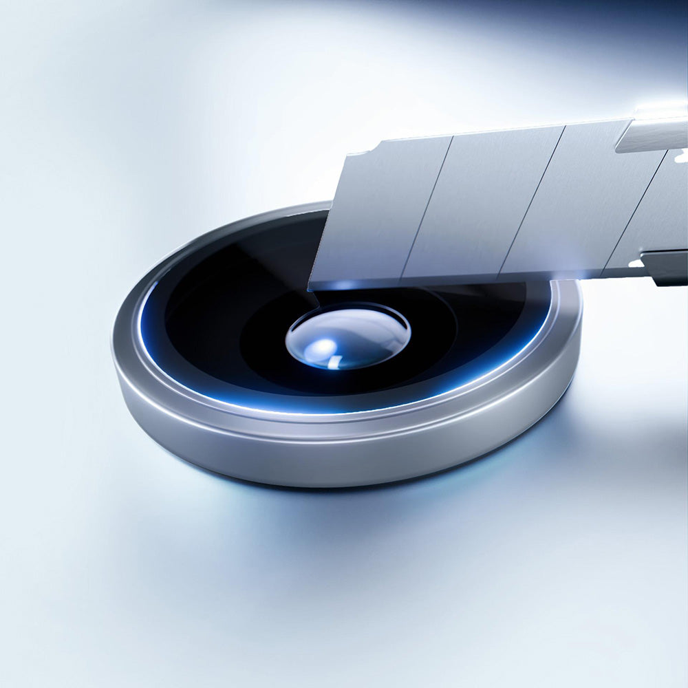 Folie de protectie Camera Spate 3MK Hardy Protection Pro pentru Apple iPhone 17 Pro Max / 17 Pro, Sticla Securizata, Bej