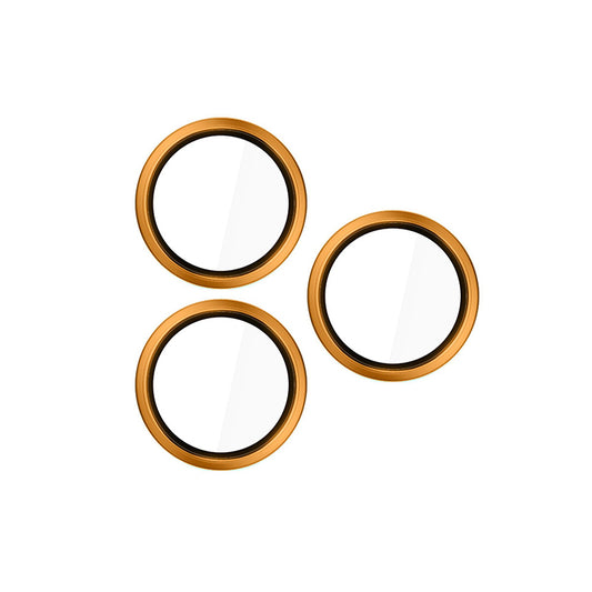 Folie de protectie Camera Spate 3MK Hardy Protection Pro pentru Apple iPhone 17 Pro Max / 17 Pro, Sticla Securizata, Portocalie