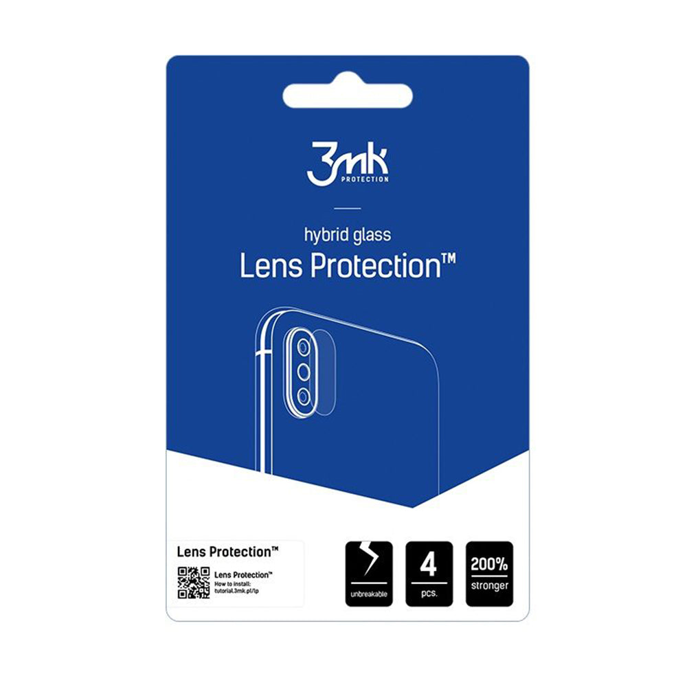 Folie de protectie Camera Spate 3MK Protection pentru Realme GT 8 Pro, Sticla Securizata, Set 4 bucati, Transparenta