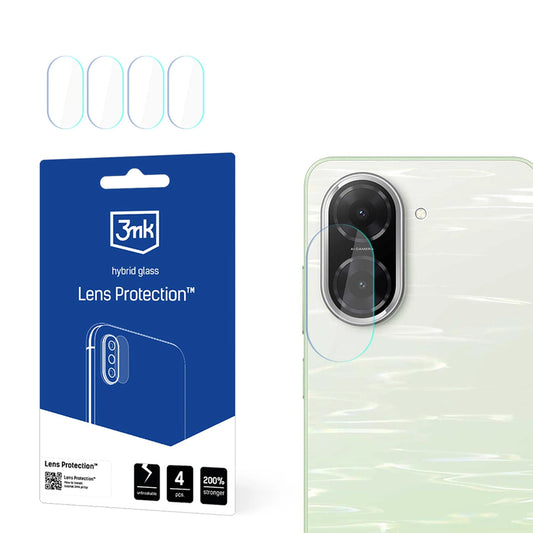 Folie de protectie Camera Spate 3MK Protection pentru Xiaomi Redmi A5 4G, Sticla Flexibila, Set 4 bucati, Transparenta
