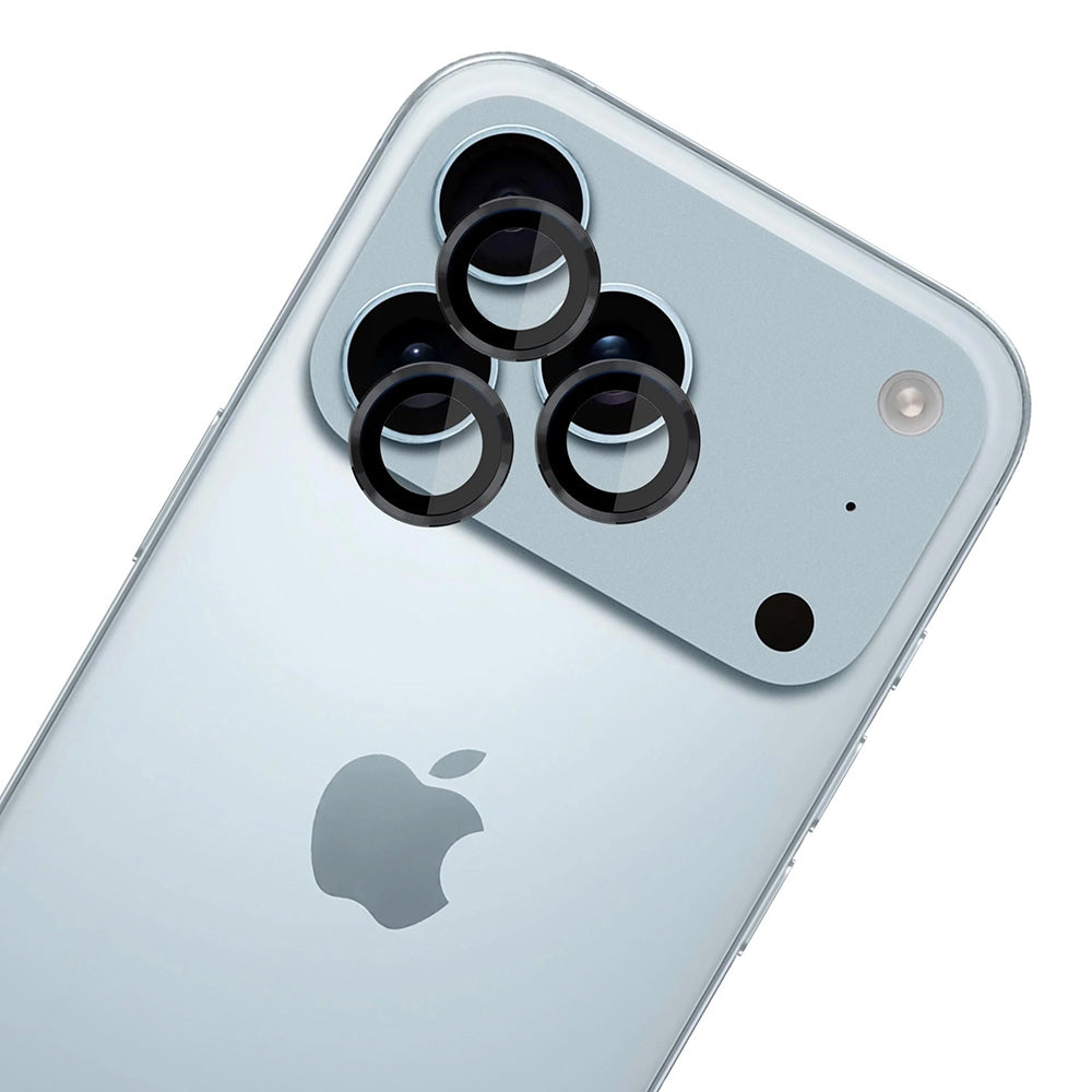 Folie de protectie Camera Spate 3MK Protection Pro pentru Apple iPhone 17 Pro Max / 17 Pro, Sticla Securizata, Neagra