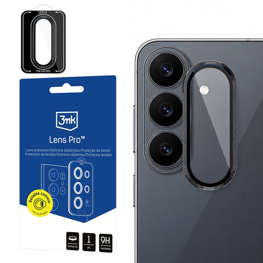 Folie de protectie Camera Spate 3MK Protection Pro pentru Samsung Galaxy S26 FE S741, Sticla Securizata, Neagra