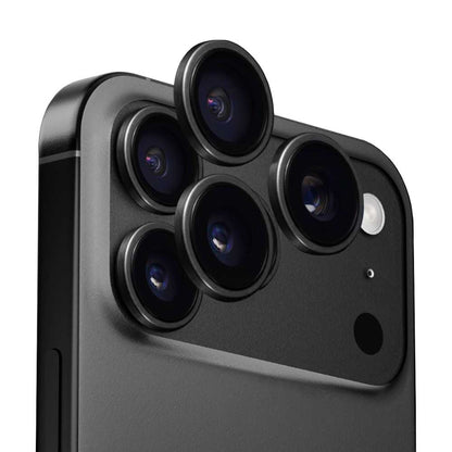 Folie de protectie Camera Spate Anank AR pentru Apple iPhone 17 Pro Max / 17 Pro, Sticla Securizata, Neagra