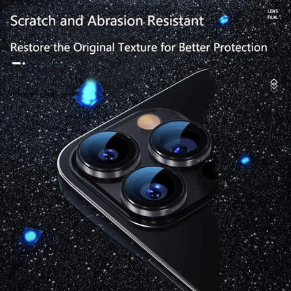 Folie de protectie Camera Spate Blueo 99 Anti-Refective HD pentru Apple iPhone 16 Pro Max / 16 Pro, Sticla Securizata, Argintie