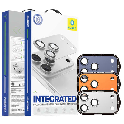 Folie de protectie Camera Spate Blueo Integrated Metal pentru Apple iPhone 17 Pro, Sticla Securizata, Portocalie