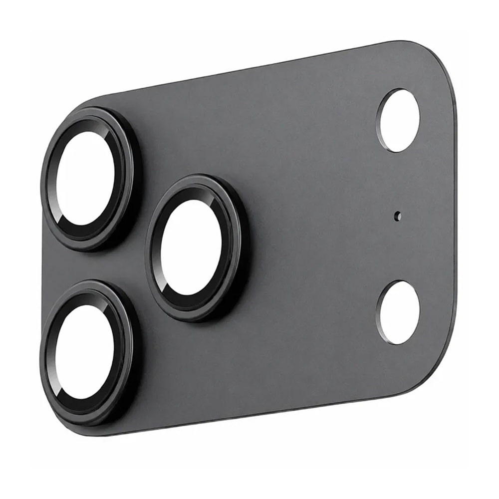 Folie de protectie Camera Spate Blueo Integrated Metal pentru Apple iPhone 18 Pro Max, Sticla Securizata, Neagra