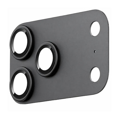 Folie de protectie Camera Spate Blueo Integrated Metal pentru Apple iPhone 18 Pro, Sticla Securizata, Neagra