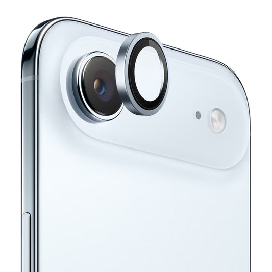 Folie de protectie Camera Spate Blueo Metal Frame pentru Apple iPhone 17 Air, Sticla Securizata, Albastra