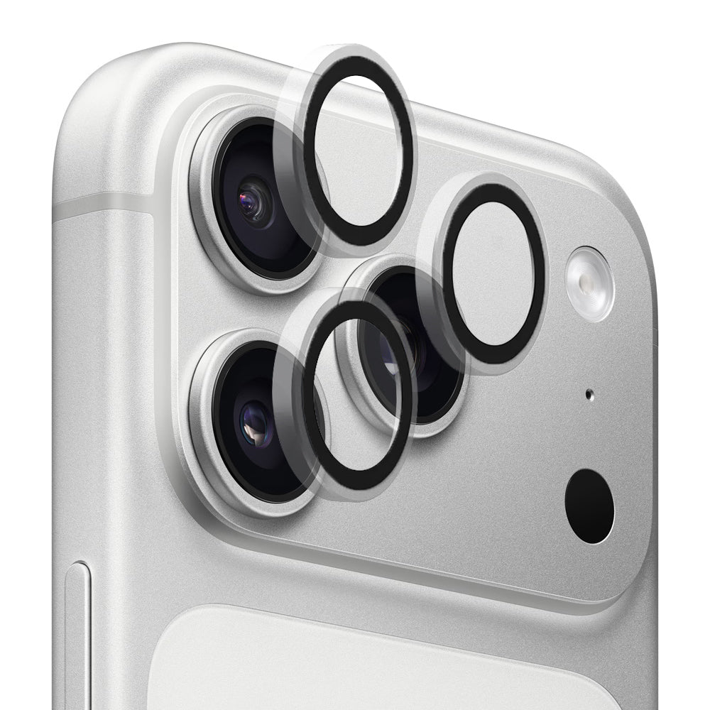 Folie de protectie Camera Spate Blueo Metal Frame pentru Apple iPhone 17 Pro Max / 17 Pro, Sticla Securizata, Transparenta