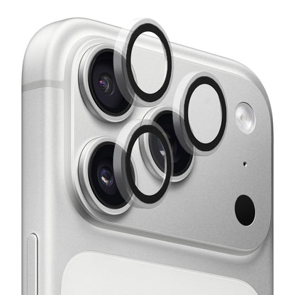 Folie de protectie Camera Spate Blueo Metal Frame pentru Apple iPhone 17 Pro Max / 17 Pro, Sticla Securizata, Transparenta