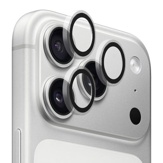 Folie de protectie Camera Spate Blueo Metal Frame pentru Apple iPhone 17 Pro Max / 17 Pro, Sticla Securizata, Transparenta