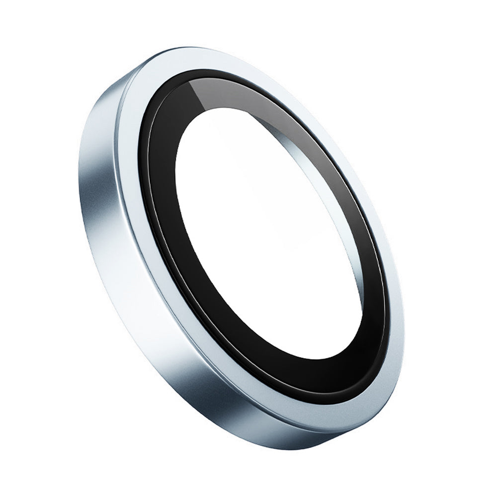 Folie de protectie Camera Spate Blueo Metal Frame pentru Apple iPhone 17, Sticla Securizata, Albastra