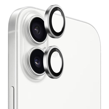 Folie de protectie Camera Spate Blueo Metal Frame pentru Apple iPhone 17, Sticla Securizata, Argintie