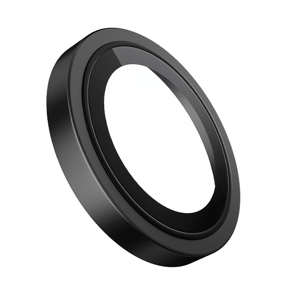 Folie de protectie Camera Spate Blueo Metal Frame pentru Apple iPhone 17, Sticla Securizata, Neagra