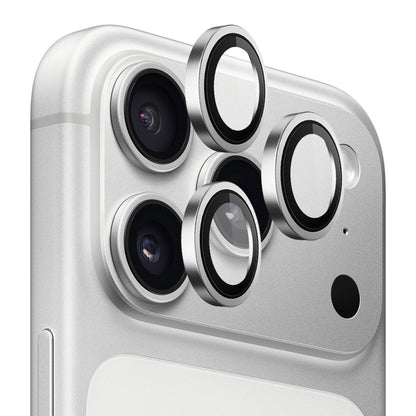 Folie de protectie Camera Spate Blueo Metal Frame pentru Apple iPhone 18 Pro / 18 Pro Max, Sticla Securizata, Argintie